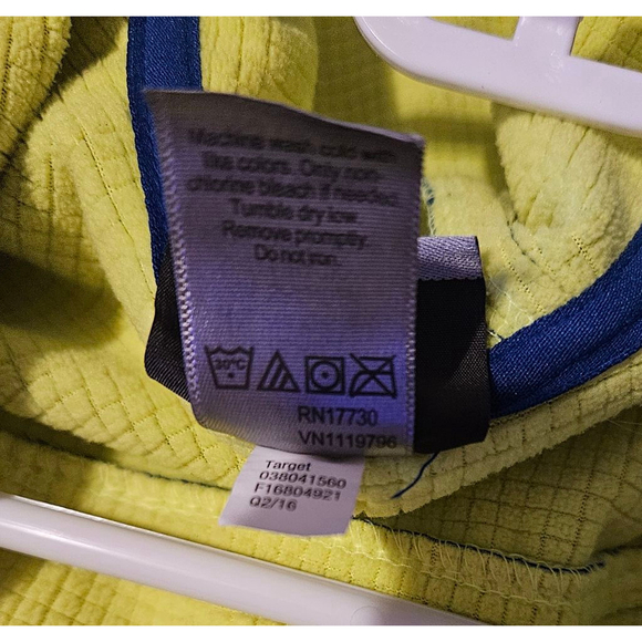 Boys Champion Jacket XS 4-5 Blue Lime Green - Picture 9 of 12